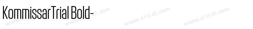 KommissarTrial Bold字体转换